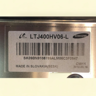 LTJ400HV06-L LSJ400HV01-S SH120PMB4SV0.3 3D_11Y400HFSL4LV0.2, 3D_11Y400HFSR4LV0.2 матрица